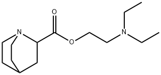 2-Quinuclidinecarboxylic acid 2-(diethylamino)ethyl ester Struktur