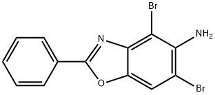 4,6-DIBROMO-2-PHENYL-1,3-BENZOXAZOL-5-AMINE Struktur