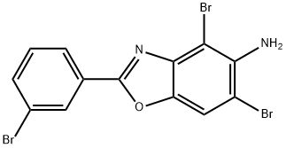 4,6-DIBROMO-2-(3-BROMOPHENYL)-1,3-BENZOXAZOL-5-AMINE Struktur