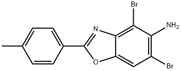 4,6-DIBROMO-2-(4-METHYLPHENYL)-1,3-BENZOXAZOL-5-AMINE Struktur