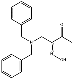 2,3-BUTANEDIONE, 1-(DIBENZYLAMINO)-, 2-OXIME Struktur