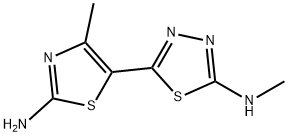 5-(2-AMINO-4-METHYL-1,3-THIAZOL-5-YL)-N-METHYL-1,3,4-THIADIAZOL-2-AMINE Struktur