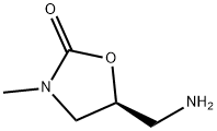 2-Oxazolidinone,5-(aminomethyl)-3-methyl-,(5S)-(9CI) Struktur