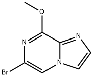 6-BROMO-8-METHOXYIMIDAZO[1,2-A]PYRAZINE Struktur