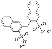 dipotassium 3,3'-methylenebisnaphthalene-2-sulphonate Struktur