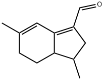 2,6,7,7a-Tetrahydro-1,5-dimethyl-1H-indene-3-carbaldehyde Struktur