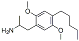 α-Methyl-4-amyl-2,5-dimethoxyphenethylamine Struktur