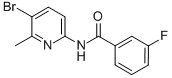 BENZAMIDE, N-(5-BROMO-6-METHYL-2-PYRIDINYL)-3-FLUORO Struktur