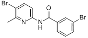 BENZAMIDE, 3-BROMO-N-(5-BROMO-6-METHYL-2-PYRIDINYL)- Struktur