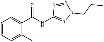 Benzamide, 2-methyl-N-(2-propyl-2H-tetrazol-5-yl)- (9CI) Struktur