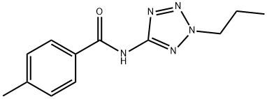 Benzamide, 4-methyl-N-(2-propyl-2H-tetrazol-5-yl)- (9CI) Struktur