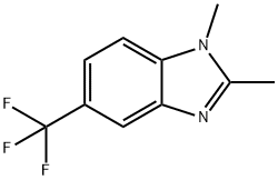 1,2-dimethyl-5-(trifluoromethyl)-1H-benzimidazole Struktur