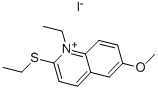 1-ETHYL-2-ETHYLTHIO-6-METHOXYQUINOLINIUM IODIDE Struktur