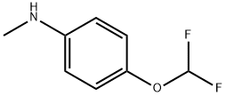 Benzenamine, 4-(difluoromethoxy)-N-methyl- (9CI) Struktur