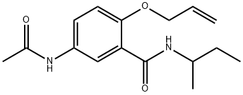 5-(Acetylamino)-2-(allyloxy)-N-sec-butylbenzamide Struktur