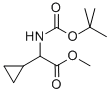 methyl-2-(tert-butoxycarbonylamino)-2-cyclopropylacetate Struktur