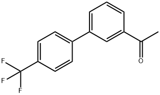 2-(4'-Trifluoromethyl[1,1'-biphenyl]-3-yl)ethan-1-one Struktur