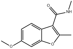 6-Methoxy-N,2-diMethylbenzofuran-3-carboxaMide Struktur