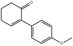 2-(4-Methoxyphenyl)-2-cyclohexen-1-one Struktur