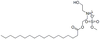 (2-hydroxyethyl)(methyl)[2-(stearoyloxy)ethyl]ammonium methyl sulphate Struktur