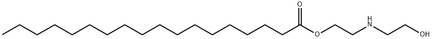 2-[(2-hydroxyethyl)amino]ethyl stearate Struktur