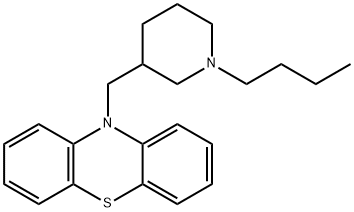 10-[(1-Butyl-3-piperidinyl)methyl]-10H-phenothiazine Struktur