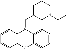 10-[(1-Ethyl-3-piperidinyl)methyl]-10H-phenothiazine Struktur