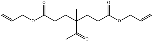 4-Acetyl-4-methylheptanedioic acid diallyl ester Struktur