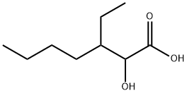 3-Ethyl-2-hydroxyheptanoic acid Struktur