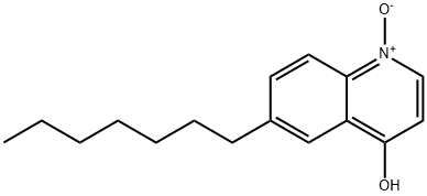 6-Heptyl-4-quinolinol 1-oxide Struktur