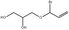 3-(1-Bromoallyloxy)-1,2-propanediol Struktur