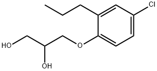 3-(4-Chloro-2-propylphenoxy)-1,2-propanediol Struktur