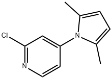 1-(2-chloropyridin-4-yl)-2,5-dimethyl-1H-pyrrole Struktur