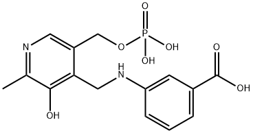 3-carboxyphenylpyridoxamine 5-phosphate Struktur