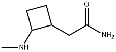 2-(Methylamino)-1-cyclobutaneacetamide Struktur