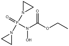 N-[Bis(1-aziridinyl)phosphinyl]-N-hydroxycarbamic acid ethyl ester Struktur