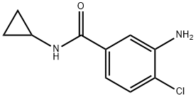 3-amino-4-chloro-N-cyclopropylbenzamide Struktur