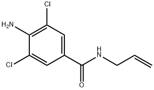 4-Amino-3,5-dichloro-N-(2-propenyl)benzamide Struktur