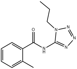 Benzamide, 2-methyl-N-(1-propyl-1H-tetrazol-5-yl)- (9CI) Struktur