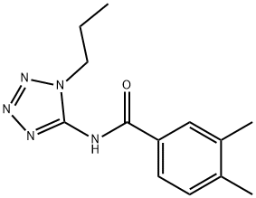 Benzamide, 3,4-dimethyl-N-(1-propyl-1H-tetrazol-5-yl)- (9CI) Struktur