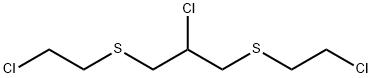 1,3-Bis(2-chloroethylthio)-2-chloropropane Struktur