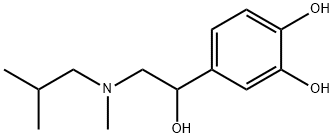 4-[1-Hydroxy-2-[methyl(2-methylpropyl)amino]ethyl]-1,2-benzenediol Struktur