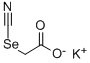 Hydroselenocyanoacetic acid potassium salt Struktur