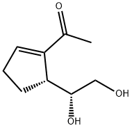 Ethanone, 1-[(5R)-5-[(1R)-1,2-dihydroxyethyl]-1-cyclopenten-1-yl]- (9CI) Struktur