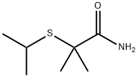 2-(Isopropylthio)-2-methylpropionamide Struktur