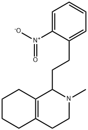 2-Methyl-1-(2-nitrophenethyl)-1,2,3,4,5,6,7,8-octahydroisoquinoline Struktur