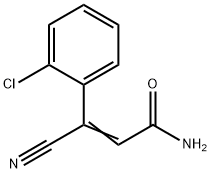 3-(2-Chlorophenyl)-3-cyanopropenamide Struktur