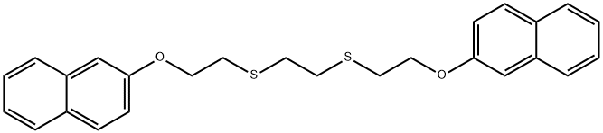 1,2-Bis[2-(2-naphthoxy)ethylthio]ethane Struktur