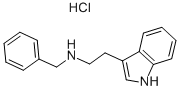 N-benzyl-1H-indole-3-ethylamine monohydrochloride Struktur