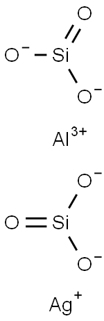 Silicic acid, aluminum silver salt Struktur